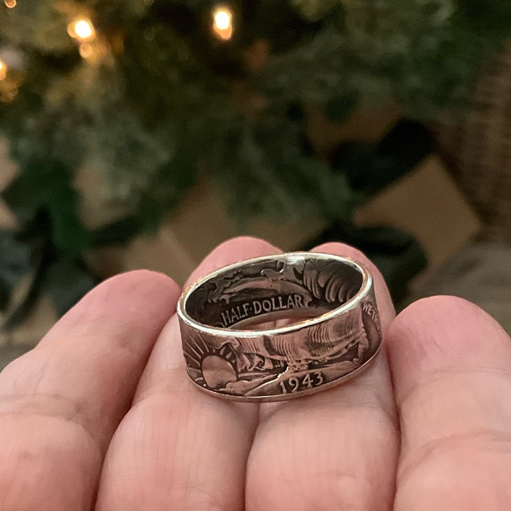 1943 Coin Silver Ring USA Vintage Continental Collectible - Picture 2 of 6